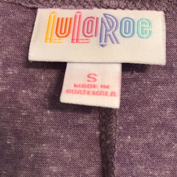 Lilac open front LuLaRoe cardigan size small - Picture 5 of 6